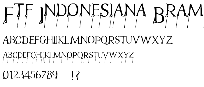 FTF Indonesiana Bramanangkoe Repackage font